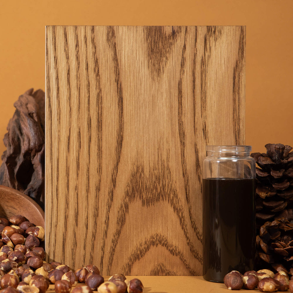 Oil Plus 2C Hazelnut is a hardwax oil wood stain and finish with a nutty brown tone and warm inviting highlights.