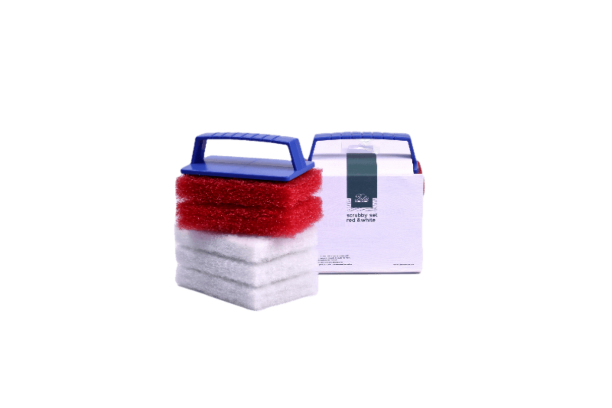 Scrubby Set - Red & White